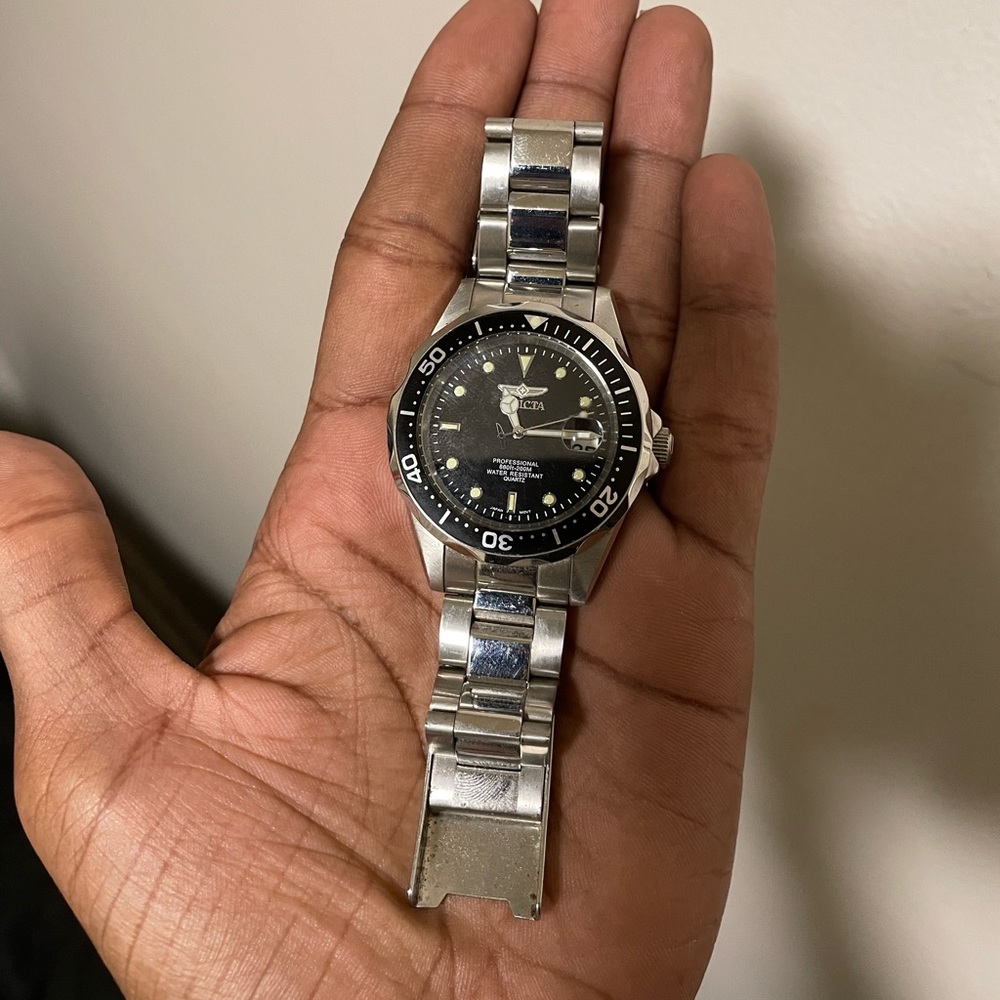 Invicta pro driver watch oyster clasp